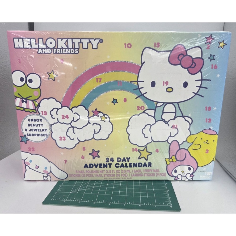 Hello Kitty & Friends Advent Calendar Beauty & Jewelry Surprises 24 Days HTF